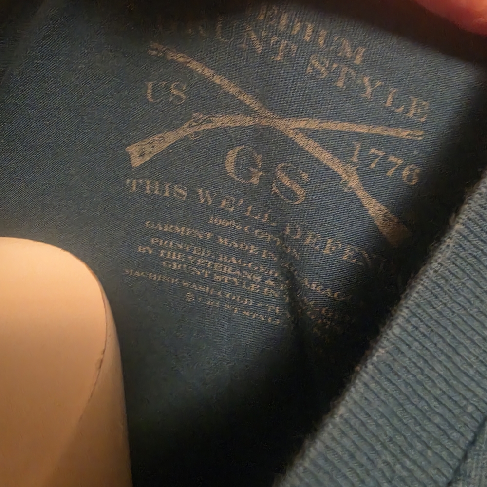 American Fighter Fly Atomic Airlines Graphic Tee - Teal & Mustard - Picture 5 of 5